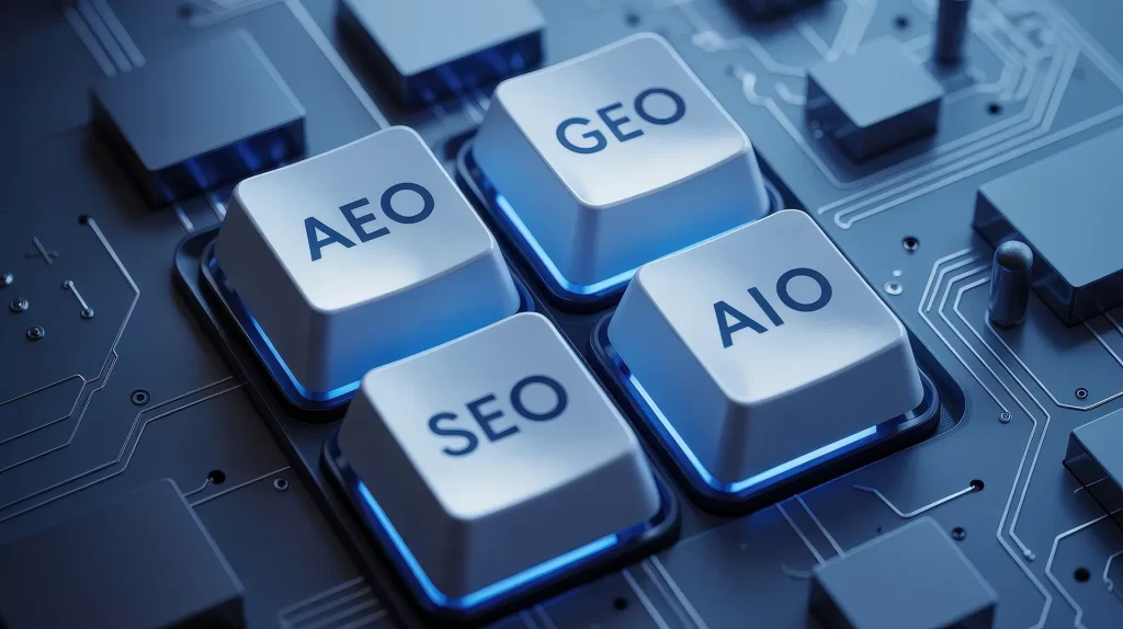 AEO・GEO・AIOとSEOの違いを整理する用語ガイド